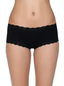 Supima® Cotton Boyshort Black
