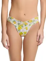 Supima® Cotton Printed Original Rise Thong Make Lemonade