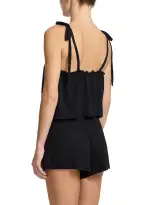 Unwind Ruffle Cami Black(Black,S)