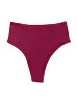 YourFit™ High Rise Thong Mulled Wine Red Sale(Mulled Wine Red,OS (2-14))
