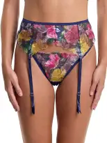 &oh Wildly Blooming Garter Belt Dark Sky Blue Sale