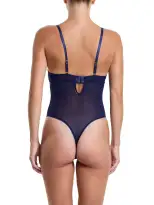 &oh Wildly Blooming Strappy Bodysuit Dark Sky Blue Sale(Dark Sky Blue,S)
