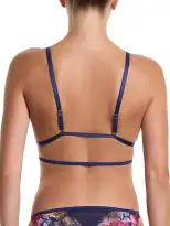 &oh Wildly Blooming Strappy Triangle Bralette Dark Sky Blue Sale(Dark Sky Blue,S)
