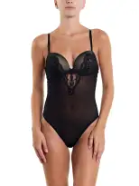 &oh™ Dark Romance Underwire Bodysuit Black Sale