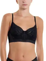 &oh™ Glamorous Grunge Longline Underwire Bra Black Sale