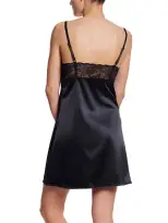 &oh™ Satin & Lace Chemise Black Sale(BLACK,S)