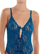 &oh™ Signature Lace Crotchless Teddy  North Pole Green Sale(North Pole Green,S)